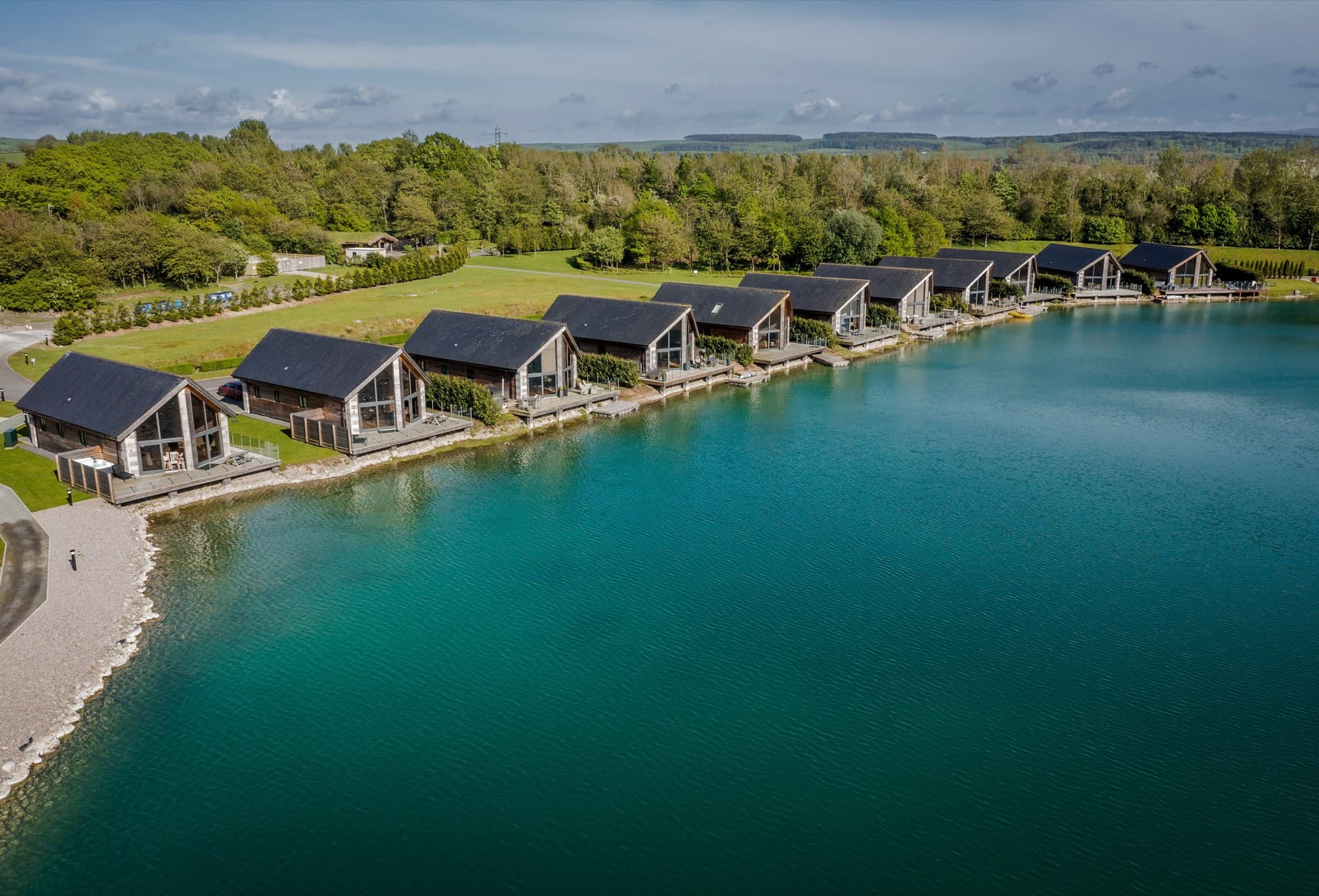 Twin Lakes, Carnforth — lakeside lodges at the In His Steps Camp venue